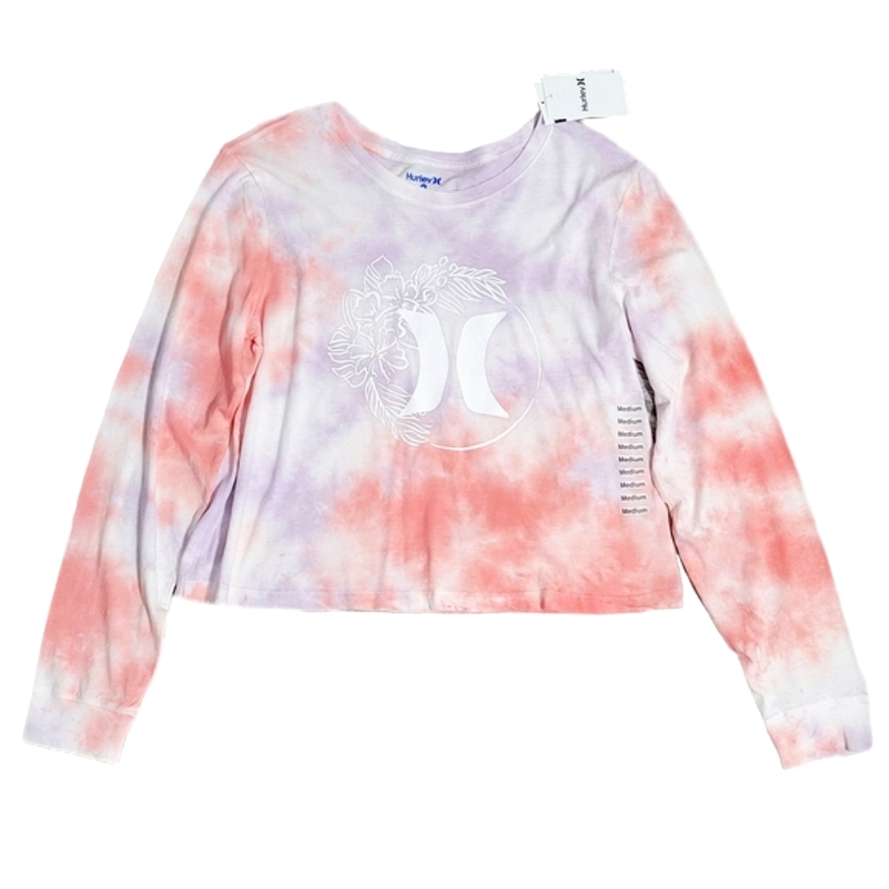 Hurley tie-dye long-sleeve tie-dye shirt, new with tag; size medium - Picture 3 of 6